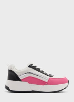 Buy Bright Colourblock Stacked Sole Sneaker in UAE