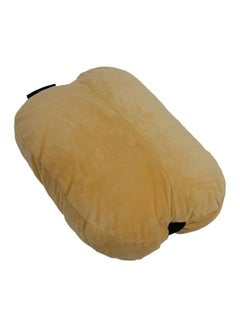 Buy MOB High Grade Memory Foam Contoured  Car Headrest Travel Pillow Car Neck Rest For Comfort Universal Fit 1 Pcs, Beige in Saudi Arabia
