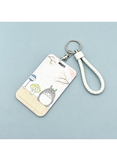 Buy Card Holder with Wrist Strap Totoro and Rabbit Painting For Keys Keychain Badge Holder Compatible with Credit Card / Student Card / Bus Transportation Card in UAE