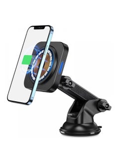 Buy Esr Halo Lock Dashboard Magnetic Wireless Charger Compatible with Mag Safe Car Charger Windshield Car Mount Compatible with Iphone 14-13 & 12 Series Black in UAE