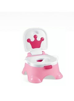 اشتري 3-In-1 Royal Baby Potty Step Stool - Pink في الامارات