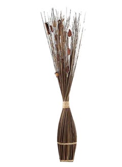 Buy Dried Flower Arrangement with Square Body (Brown/Natural) in UAE