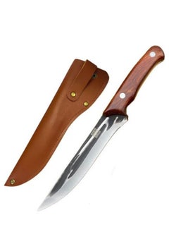 Buy Hand-forged Boning Knife Sharp Kitchen Knife Chef Knife For Cutting Lamb and Beef Butcher Knife With Leather Case in Saudi Arabia