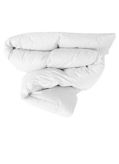 Buy Single Size Plain Duvet Cover Cotton White 160 x 220cm in UAE