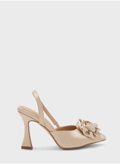 اشتري Rose Satin Sling Back Pump في الامارات