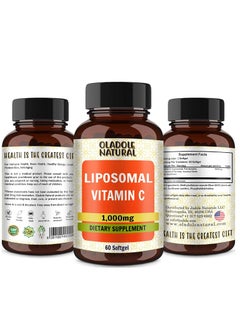 اشتري Oladole Natural, Liposomal Vitamin C 1000mg, Supports Immune System 60 Soft gels في الامارات