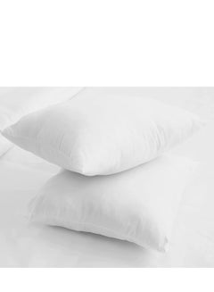 Buy Maestro Cushion Filler Microfiber outer fabric, 400 grams with hollow fiber filling, Size: 30 x 50, White in UAE
