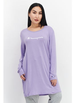 Buy Women Sportswear Fit Long Sleeve Outdoor Sweatshirt, Purple in UAE