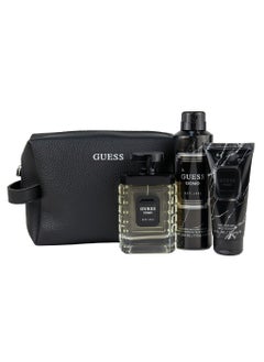 اشتري Guess Uomo EDT 100Ml + Shower Gel 100Ml + Deodorant 170Gr + Pouch Gift Set For Men في الامارات