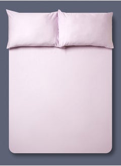 Buy Twin Size Fitted Flat Sheet With Pillow Case 120X200Cm in UAE