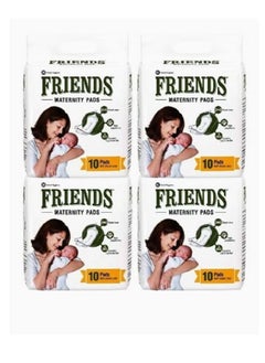 Buy FRIENDS MATERNITY PADS with Releasetape For Post Pregnancy Bleeding 10's Pack of 4 in UAE