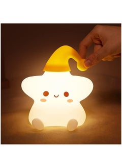 اشتري Night Light for Kids, Baby Night Light Lamp for Kids Room Star Girls Night Light, Silicone Nursery Squishy Soft Rechargeable Color Changing Cute Night Light, Star Birthday Gift في السعودية