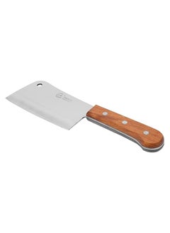 Buy Stainless Steel Cleaver Knife with Wooden Handle Sharp Blade Rust Resistant Durable and Strong for Cutting Vegetables, Meat, Fruits and More | Heavy Duty Knife for Meat and Bone Cutting in Saudi Arabia