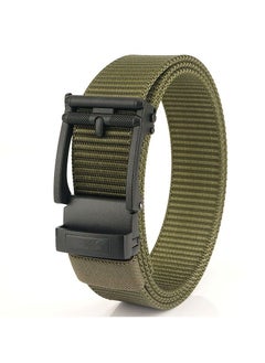 Buy Men's belt Youth student automatic buckle youth nylon tactical braided belt casual everything trend in Saudi Arabia