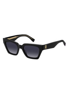 اشتري Women's Uv Protection Rectangular Shape Acetate Sunglasses Th 2101/S Grey 39 - Lens Size: 38.5 Mm - Black في السعودية