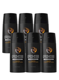 Buy Pack Of 6 Dark Temptation Deodorant Body Spray in UAE