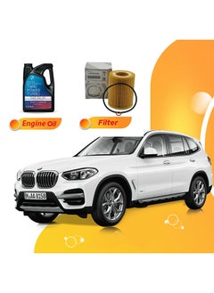 اشتري X3 5 Liters 5W30 Bmw Oil And Original Filter في الامارات