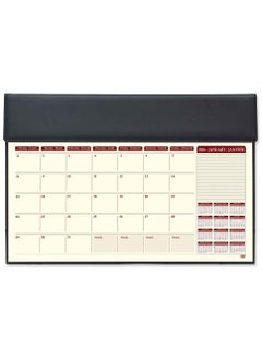 اشتري FIS 2024 Year Planner Italian PU with Desk Blotter - English / French, Black في الامارات