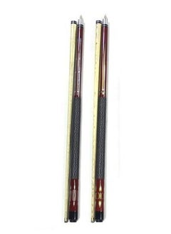 Buy (Pack of 2) Canadian Maple Wood Billiard Pool Cue  57 inch 12mm Tip 17-19oz in UAE