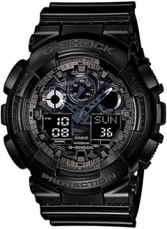 اشتري G-SHOCK GA-100CF-1A Camouflage Dial Black Analog-Digital 200m Men's Watch في السعودية