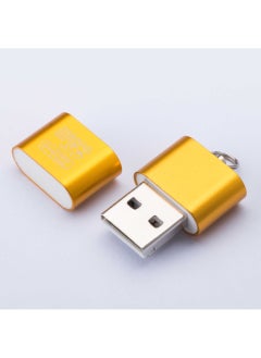 اشتري Factory Direct neutral SY-T18/T97 card reader microSD aluminum alloy high-end high-speed TF2.0 card reader Gold [bare metal-no bad inspection]] في السعودية