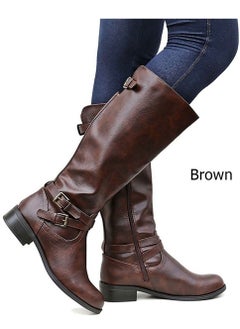 اشتري Fashion High Boots Brown في السعودية