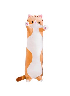 اشتري Throw Pillow Decdeal Cute Cartoon Long Cat Shaped Doll Toy Plush Toy Sleeping Decorative Gift في السعودية