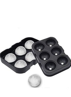 اشتري 6 Hole Ice Cube Ball Drinking Wine Tray Brick Round Maker Mold في الامارات