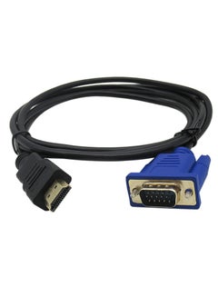 Buy HDMI to VGA Adapter Cable 6ft/1.8m Gold-Plated 1080P HDMI Male to VGA Male Active Video Converter Cord for Notebook PC DVD Player Laptop TV Projector Monitor Etc in Saudi Arabia