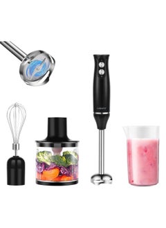 Buy Handheld Blender, 304 Stainless Steel Whisk, 2 Speed Purée Stick, Hand Blender for Baby Food, Mashed Potatoes, Yoghurt and Vegetables in UAE