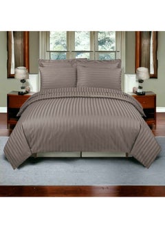 Buy 4-Piece Hotel Style Duvet Cover Set Without Filler King Size in Saudi Arabia