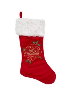 اشتري Christms Stocking Red 50cm في الامارات