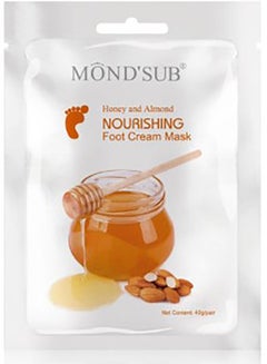 Buy Mondsp Foot Mask with Honey and Almond is nourishing for the feet in Saudi Arabia
