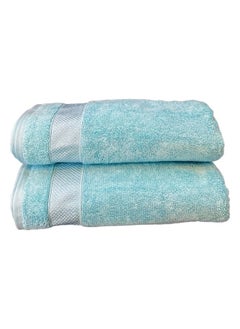 Buy Luxury Comfort Towel Set - 140x70 Size - 600 GSM - Ultra Soft and Absorbent - Bath Towel - Quick Dry - 588 Gram - Pack of 2 in Saudi Arabia