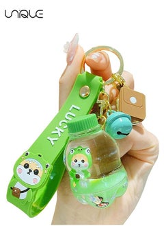 اشتري Cute Keychain Gift Kawaii Backpack Charms Cartoon Shiba Inu Liquid Floating Boy Girl Bag Keychains Women Car Key Ring, Green في السعودية