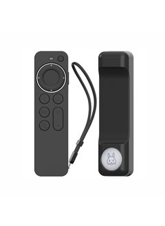 Buy For Apple TV Siri Remote 2/3 AhaStyle PT165 Remote Controller Silicone Protective Case(Black) in Saudi Arabia