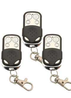 اشتري 433.92Mhz Universal Wireless Copy Remote Control Keychain, RF Transmitter for Clone Car Garage Gate Door Opener, 3pcs with Slide Cover في السعودية