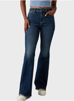 Buy High Waist Flared Jeans in Saudi Arabia