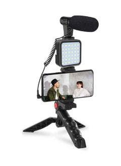 Buy Video Making Vlog Tripod Kit AY-49 Video Making Vlog Tripod Kit With Microphone and Light in Saudi Arabia