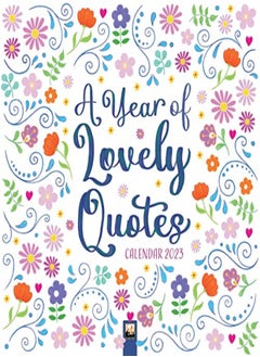 اشتري A Year Of Lovely Quotes Wall Calendar 2023 by Flame Tree Studio Paperback في الامارات