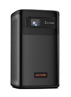 Buy Porodo Portable DLP Projector: IOS and Android 9.0 , 8000mAh Lithium Battery, 38"-100" Projection Size, 960*540P in UAE