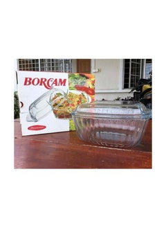 Buy Brocam Pyrex Glass Cookware Set with Heat-Resistant Lid, 2 Sizes, Made in Turkey in Egypt