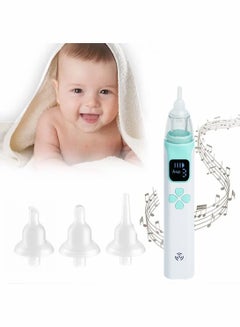 اشتري شفاط أنف كهربائي للأطفال الرضع والأطفال الصغار مع 3 سرعات تعديل وشاشة LED مناسبة لتنظيف الأنف في السعودية