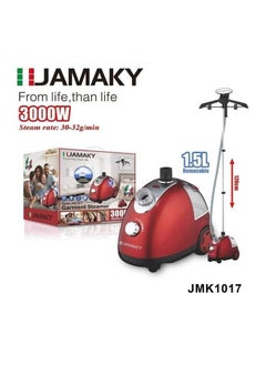 Buy Jamaki Steam Iron with Stand 3000W 220V 50Hz 1.5L Tank Red 1 Year Warranty in Egypt