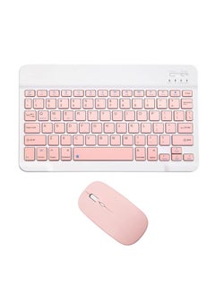 Buy Ultra-Slim Bluetooth Keyboard and Mouse Combo Rechargeable Portable Wireless Keyboard Mouse Set for Apple iPad iPhone iOS 13 and Above Samsung Tablet Phone Smartphone Android Windows in UAE