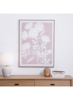 اشتري Mauve Floral Canvas Framed Wall Art 85x3.8x113cm - Beige في الامارات