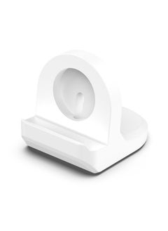 اشتري For Samsung Galaxy Watch6 / Watch6 Classic / Watch5 / Watch5 Pro JUNSUNMAY Silicone Charger Stand Non-Slip Base(White) في السعودية