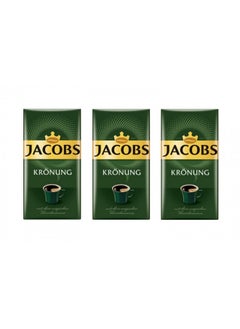 Buy Jacobs Kronung Ground Coffee 500 Gram / 17.6 Ounce (Pack of 3) in UAE