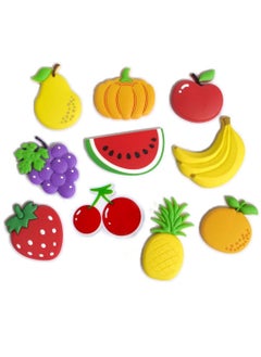 Buy 10 Pcs Set Cartoon Fruits Stereo Fridge Magnets for Kids Activity Home Decoration in Saudi Arabia