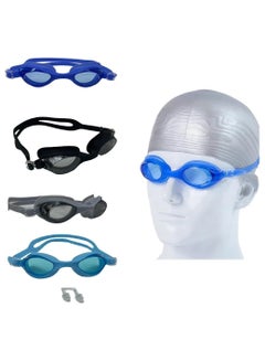 اشتري نظارات سباحة بريميوم مضادة للضباب ومضادة للتسرب للحماية من الاشعة فوق البنفسجية في مصر